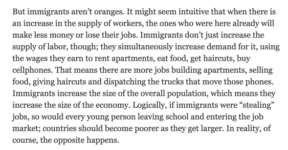 gerstenzang's tweet photo. Debunking the Myth of the Job-Stealing Immigrant http://t.co/naBif8U9nh http://t.co/2Zae73wIfC