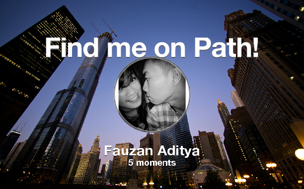Find me on #Path now! Go to: path.com! #thepersonalnetwork