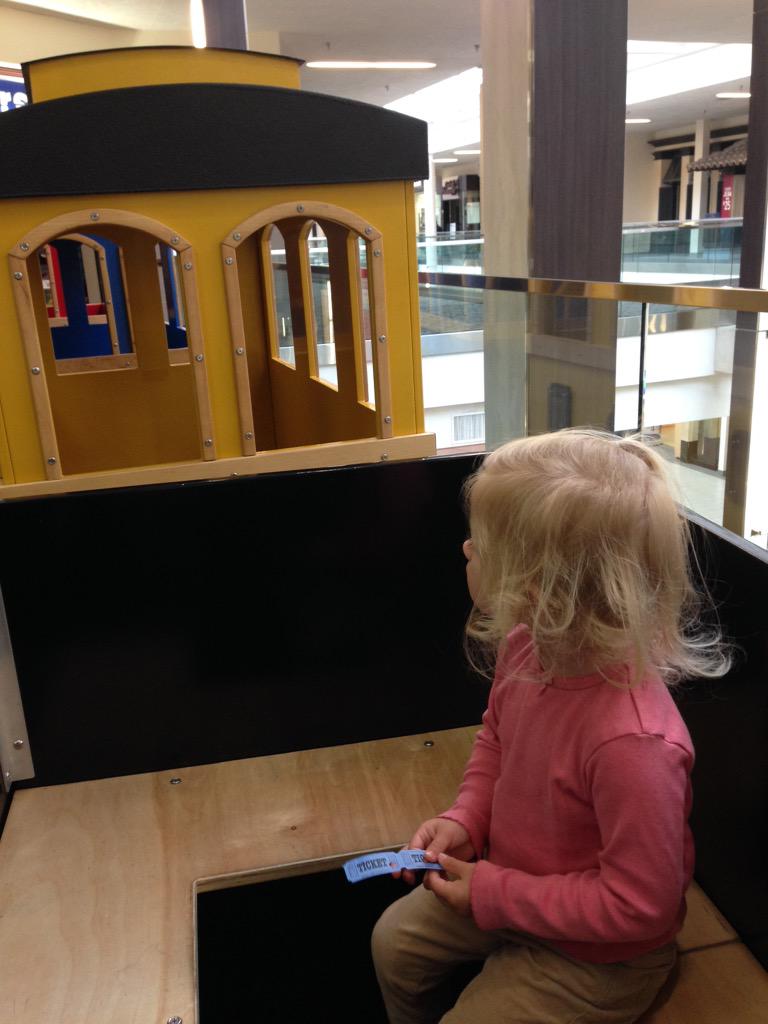 LilMissSadie's tweet photo. When I hang out with my dad, we ride the train...the mall train!!! #vanmall #choochoo #fun http://t.co/KRc8xsiKkQ