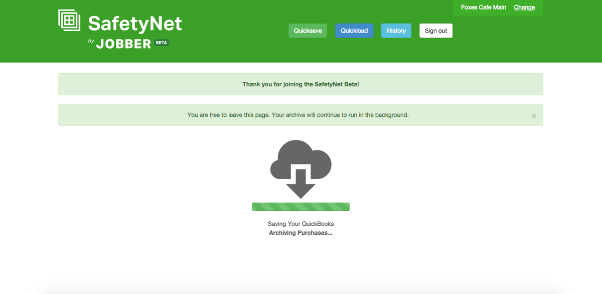 Just casually backing up my QBO file! #awesome <a href="/QuickBooksAU/">QuickBooks Australia</a> <a href="/GetJobber/">Jobber</a>