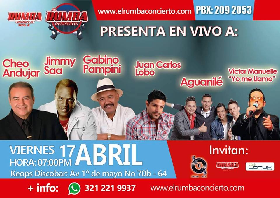 BOGOTÁ esta #ModoRumba con el @rumbaconcierto Gana en #ElDíaMásLargoDeLaRumba en nuestro #RumbaWhatssApp 304-4799591