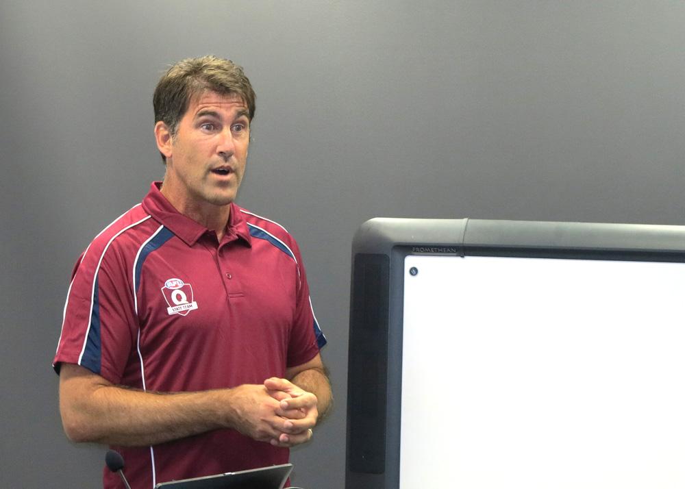 coachafl's tweet photo. 1st class presenters providing wisdom and networking @AFLNSWACT @AFLCoaching Female Footballer’s Conference #CFFC15 http://t.co/hzXur1gDWD