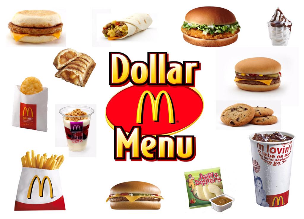 BucketHeadDyn's tweet image. The McDonald's dollar menu where you can get 2 Chins for the price of 1$!👍😮