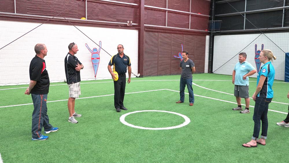 coachafl's tweet photo. Lively discussions & active practicals a feature @aflnswact @AFLCoaching Female Footballer’s Conf @GWSGIANTS #CFFC15 http://t.co/USvc5aCVRe