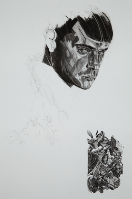 GreerTownshend's tweet photo. #WithYou (Portrait of #MarkColle) (detail), 2015
Based on an image by #MarcelLennartz
#Charcoal on paper, 180 x120cm http://t.co/zZrIKzOAvx