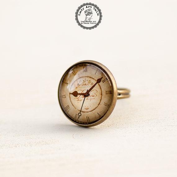 StankaVukelic's tweet image. Old Clock Ring, Antique Clock, Adjustable Ring, Gl arnd.co/L0QZs  #oldclock #vintagestyle