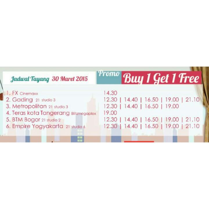 Ini dia jadwal lengkapnya untuk penayangan #filmHIJAB hari ini. Check this out :