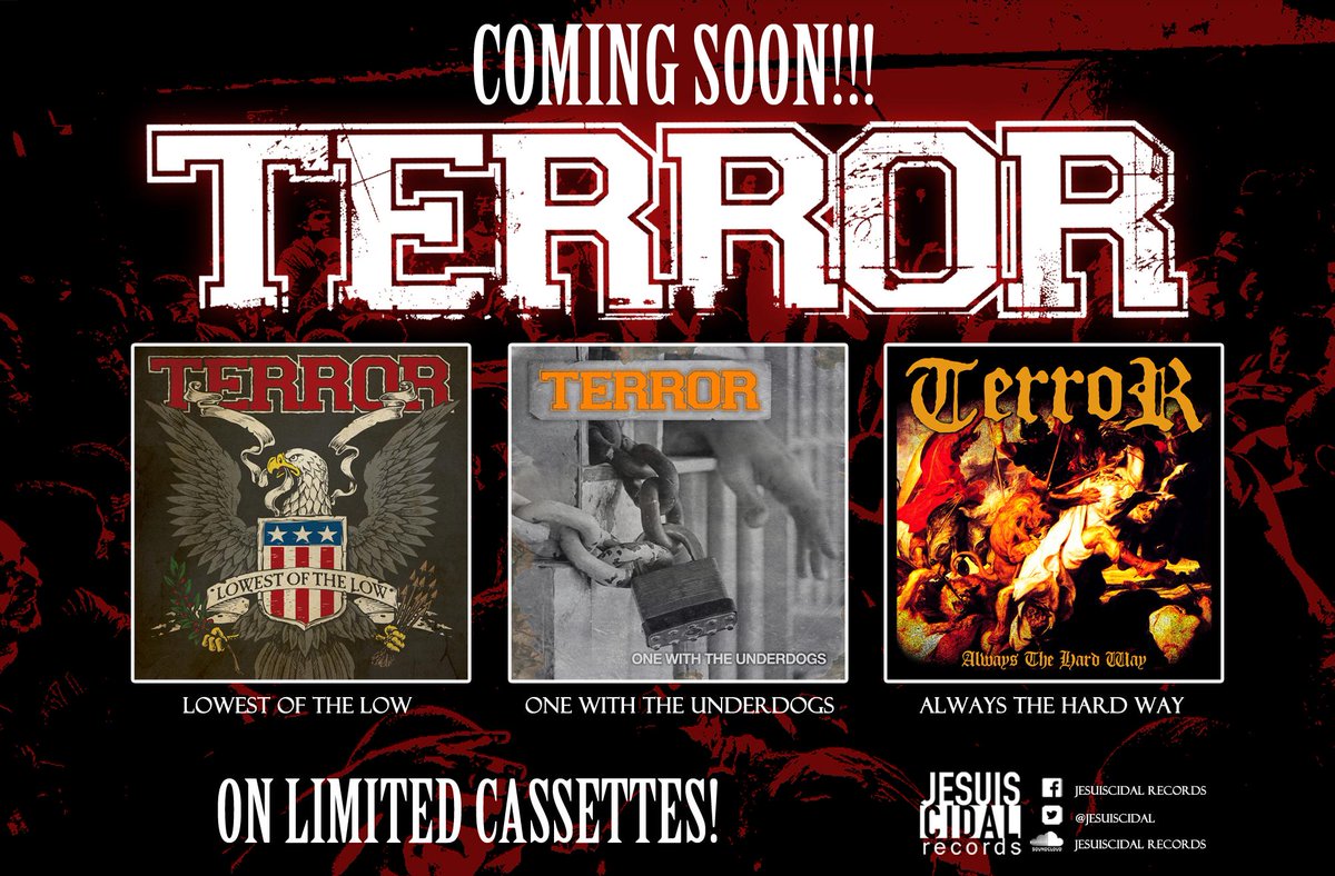 Can't hardly wait!!! RT <a href="/jesuiscidal/">Nesta.</a>: coming soon! <a href="/terrorhardcore/">𝔱 𝔢 𝔯 𝔯 𝔬 𝔯</a> albums, on limited cassettes.
