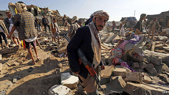 TheEconomist's tweet image. The Economist explains: What is going on in Yemen? econ.st/1CBikUh