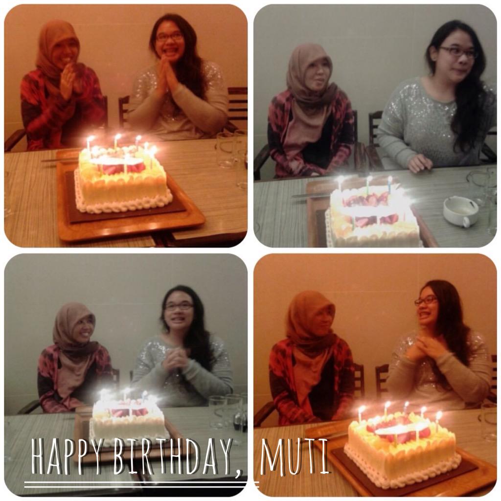 Selamat ulang tahun, Muti ~ semoga sukses selalu, murah rezeki, tambah berkah. Amin YRA :) @masyithamutiara ❤️