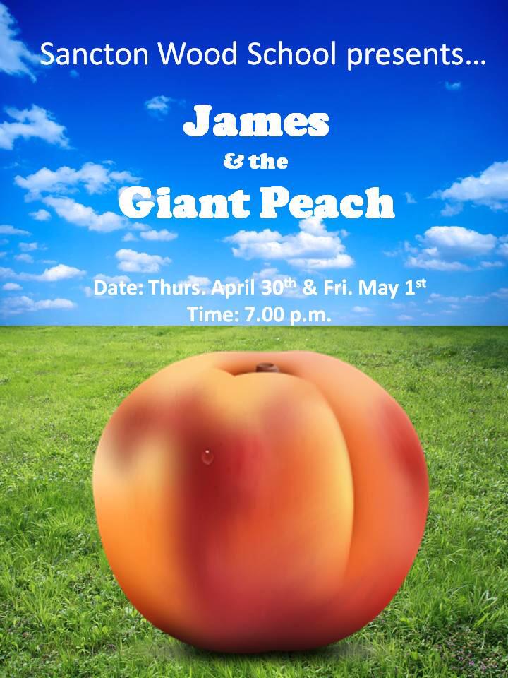 SanctonWood's tweet photo. Coming next term:  James and the Giant Peach #SWdrama http://t.co/3wb52Ybz1a