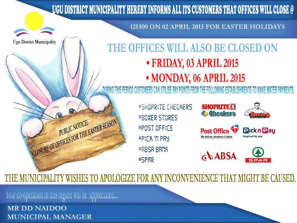 Ugu Municipality tweet media