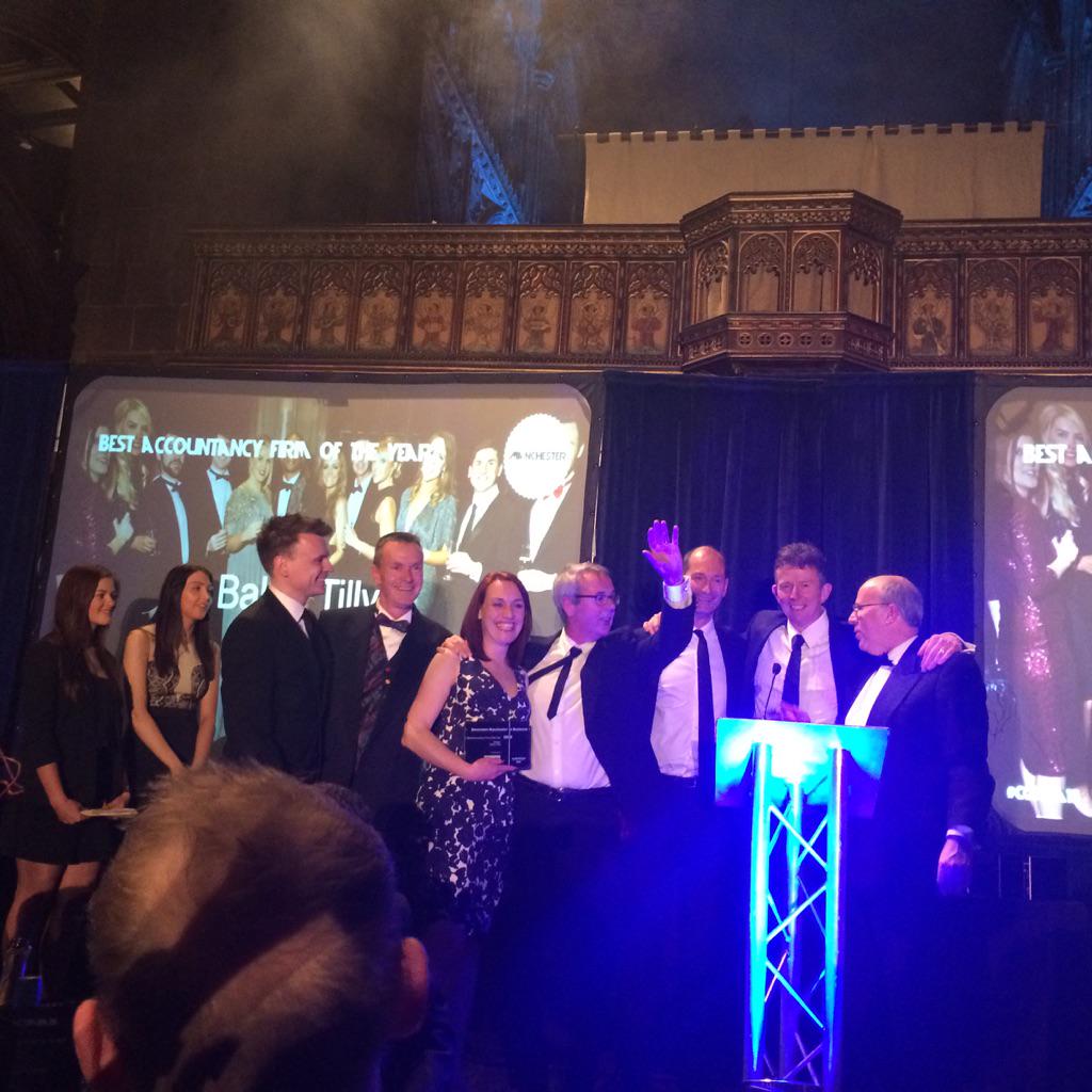 RSMUK's tweet photo. Baker Tilly has scooped Best Accountancy Firm at the City of Manchester Business Awards! #COMBA2015 http://t.co/OaMUc4uZWm