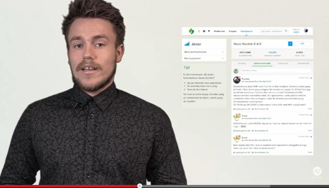 NordnetDK's tweet photo. Bliv inspireret til at bruge #Shareville. Marc fortæller i videoen, hvordan han bruger sitet. http://t.co/Ih1fZvHgb2 http://t.co/5YtGGDRkwV