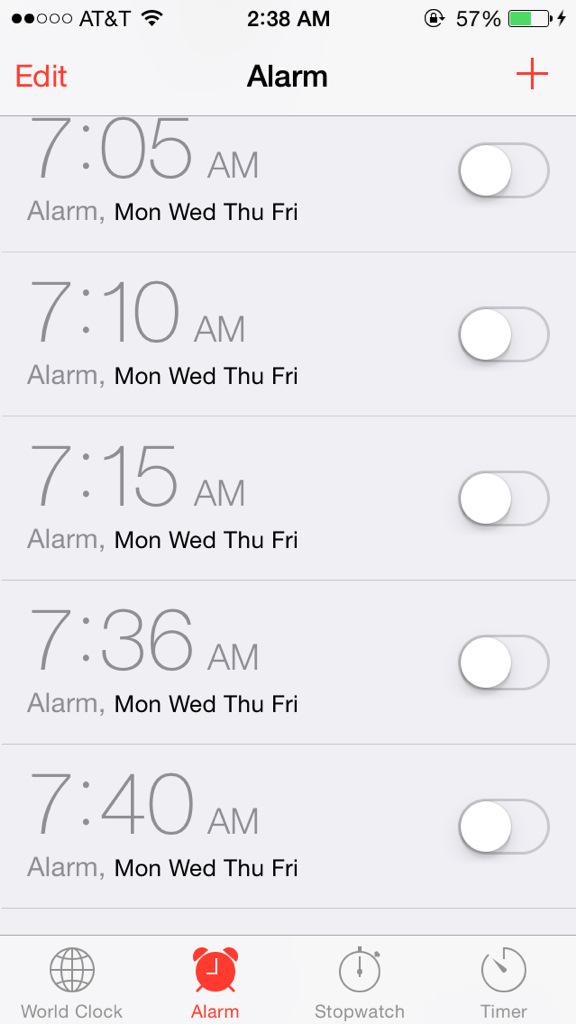 louiejeans's tweet photo. Finally get to turn these alarms off for this week. #breakSpring http://t.co/DgWPTgOmFg