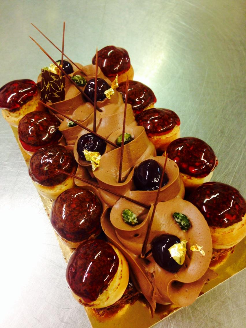 William Curley Mca Is It Too Early For Cake Chocolate Cherry Pistachio Gateau St Honore Http T Co Cgarze0hn7