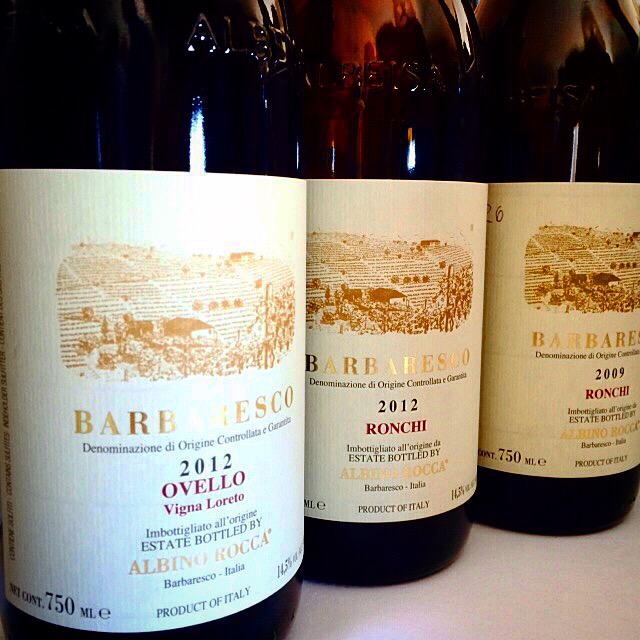 Come aperitivo non c'è male 😊🍷! #Barbaresco #AlbinoRocca #Ronchi  2012 e 2009 e #Ovello 2012