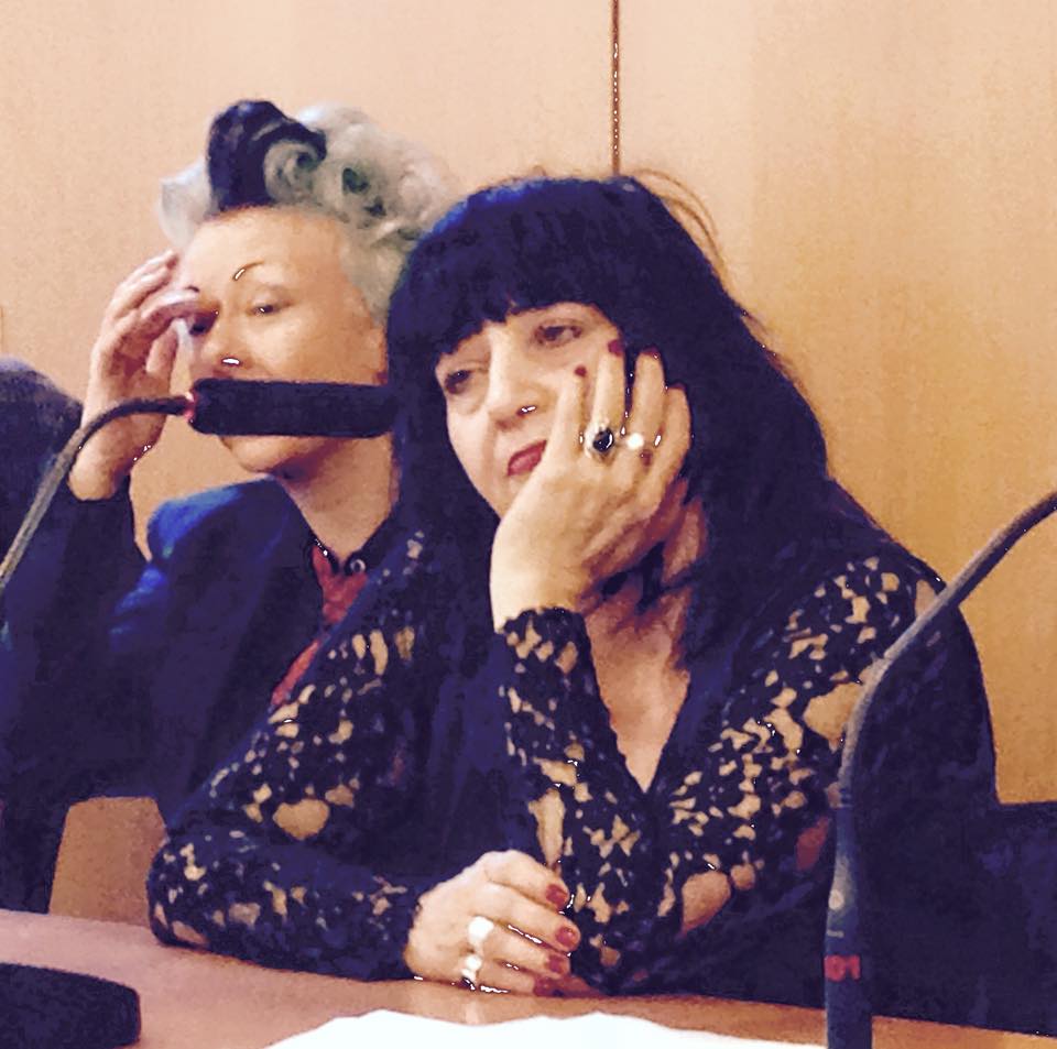 CreatureSimili's tweet image. In #Paris with Lydia Lunch #goth #dark #Milano #anni80