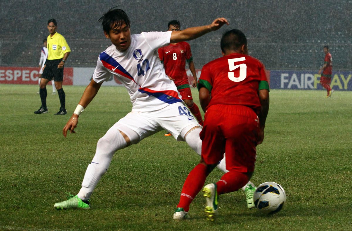 TimnasU191's tweet photo. Selasa, 31 Maret 2015 AFC U23 Championship 2016 Qualifiers Korea Selatan vs INDONESIA, Kick Off time 15:30 WIB http://t.co/L3bFgolSqg
