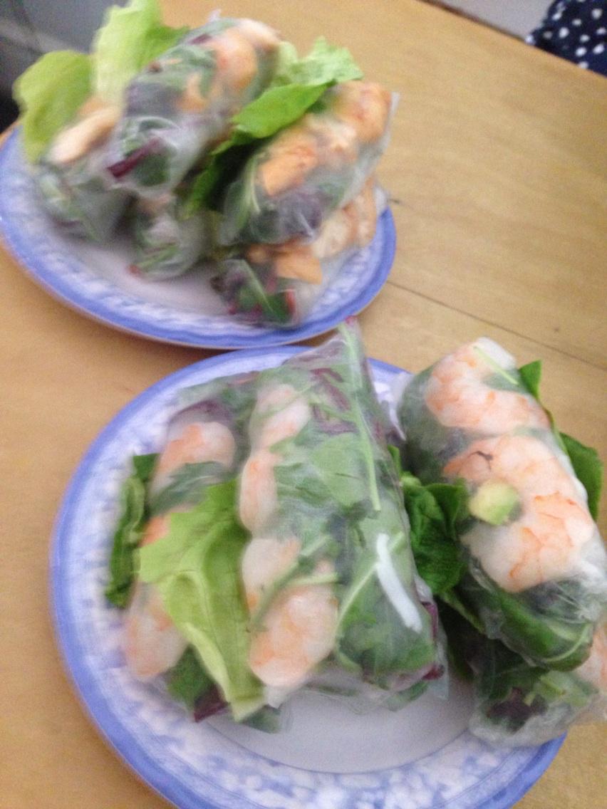 Grey spring day. But we are eating summer rolls. @Banhmi11uk