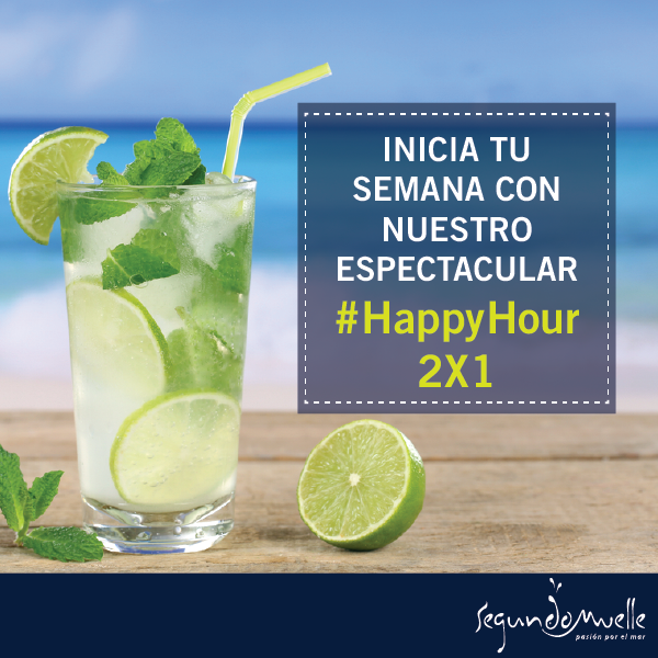 SegundoMuelleGy's tweet photo. Inicia tu semana con el 2x1 #HappyHour al puro estilo de Segundo Muelle, Lunes – Sabado de 4pm a 8pm.. http://t.co/gLN40UsjDY