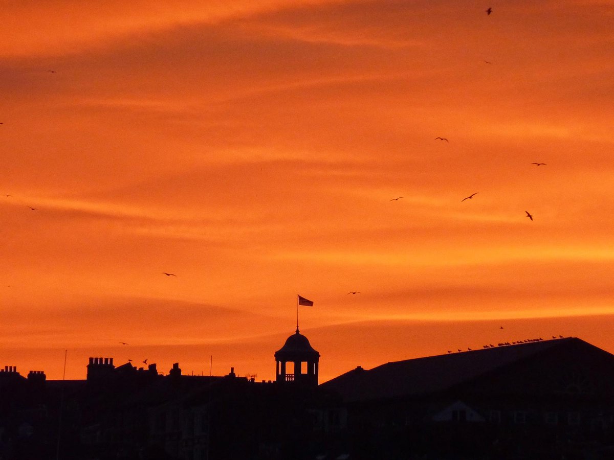 OdettePhoto's tweet photo. @ScarboroPhotos Superb Scarborough sky with the Boyes building in silhouette http://t.co/6z9E82HT2t