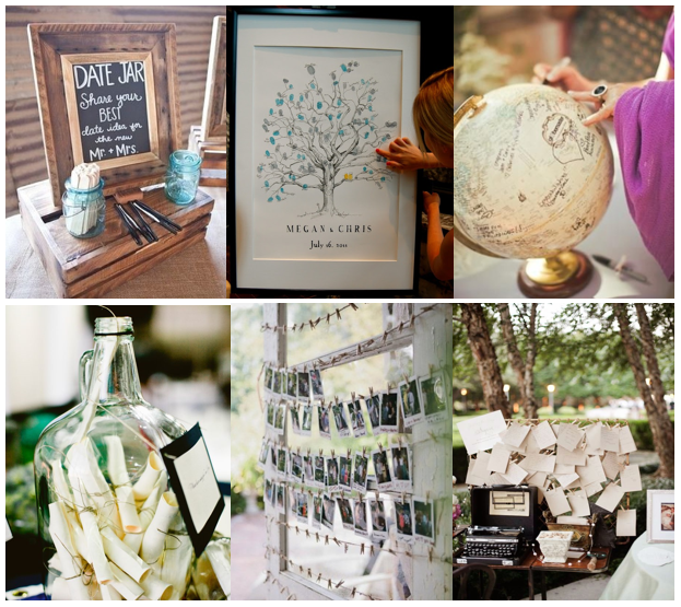 WandHmagazine's tweet photo. 6 unusual wedding guestbook ideas:
#DateJar #FingerPrint #Globe #MessgaeinaBottle #Polaroid #Typewriter #Guestbook http://t.co/5XjqT6Z41V