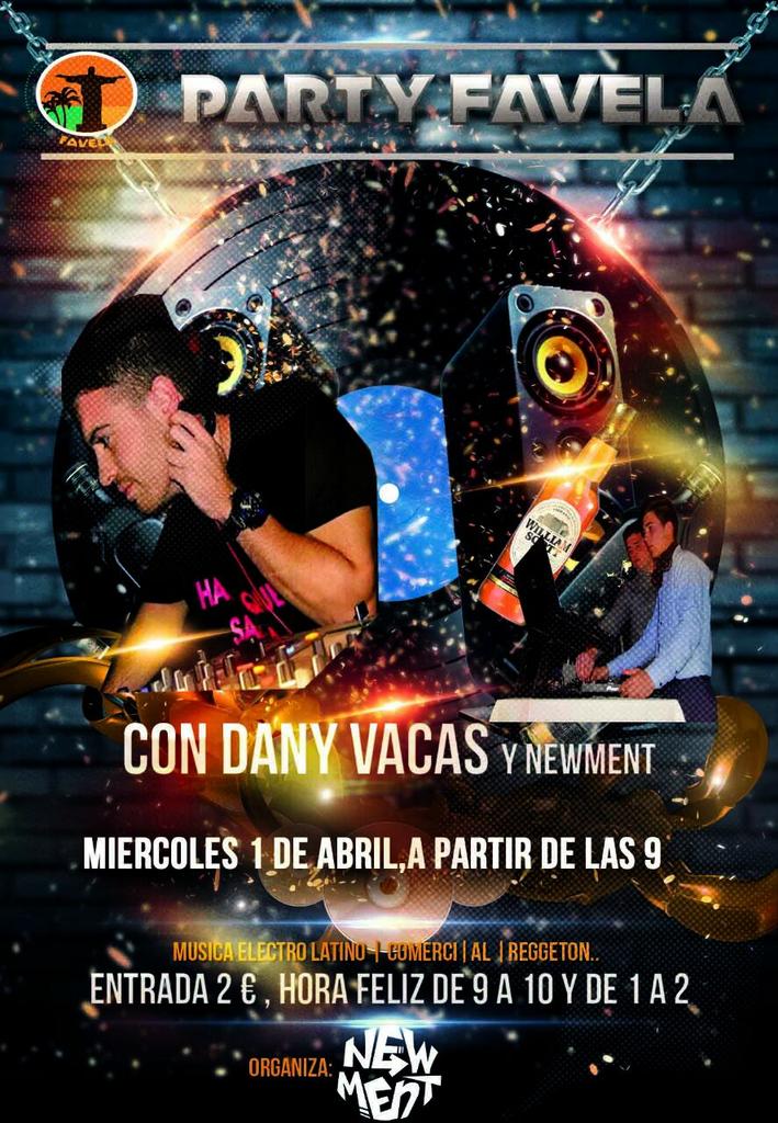 newment5's tweet photo. Este miércoles organizamos una fiesta en @FAVELAlaParra !! Hora feliz de 9 a 10 y de 1 a 2. Y al gran Dani Vaca. #RT! http://t.co/Qlqs5qdD9C