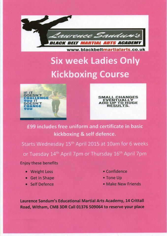 mfwitham's tweet photo. Don't forget our new ladies kickboxing courses are starting soon in Witham. Book your space now @EssexTweets #fitness http://t.co/hDh55KW0Xr