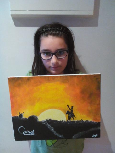 dachaco33's tweet photo. Es para estar orgulloso de mi pequeña artista o no? #ElQuijote @sradachaco34 @Sandracj3 @fowetattoo @Juvi_81 http://t.co/FjEGzR2Rek