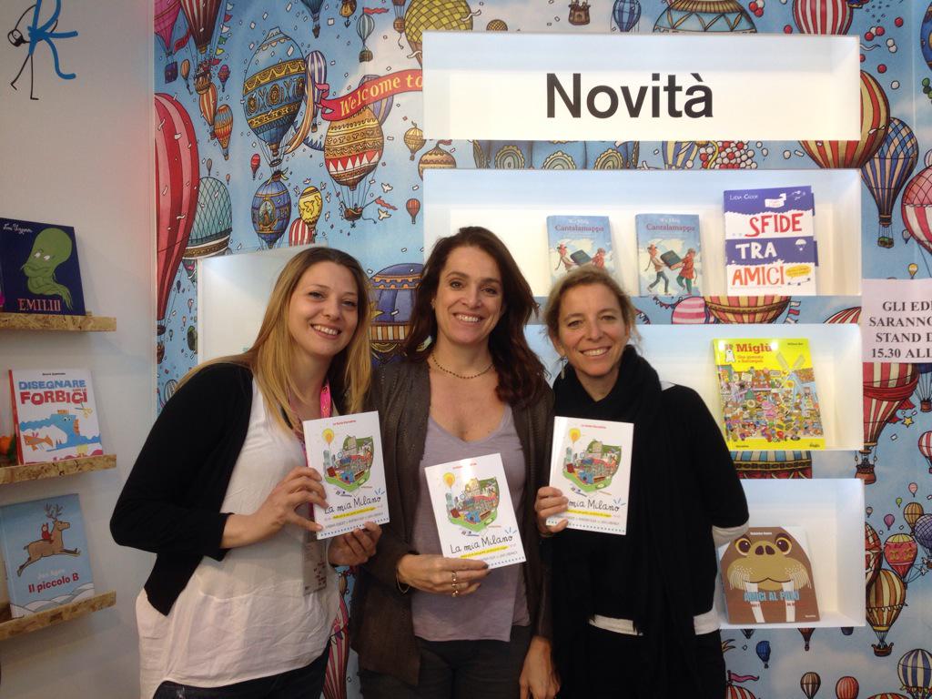 ElectaEditore's tweet photo. @art_kids le autrici di #lamiamilano #mymilan con noi a BO #electakids #childrenbookfair http://t.co/xxarfVCHzT