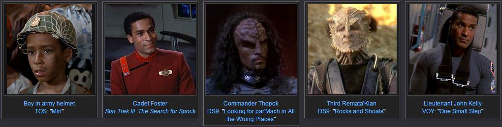 Happy Birthday to Phil Morris, portrayer of 5 separate Star Trek characters: 