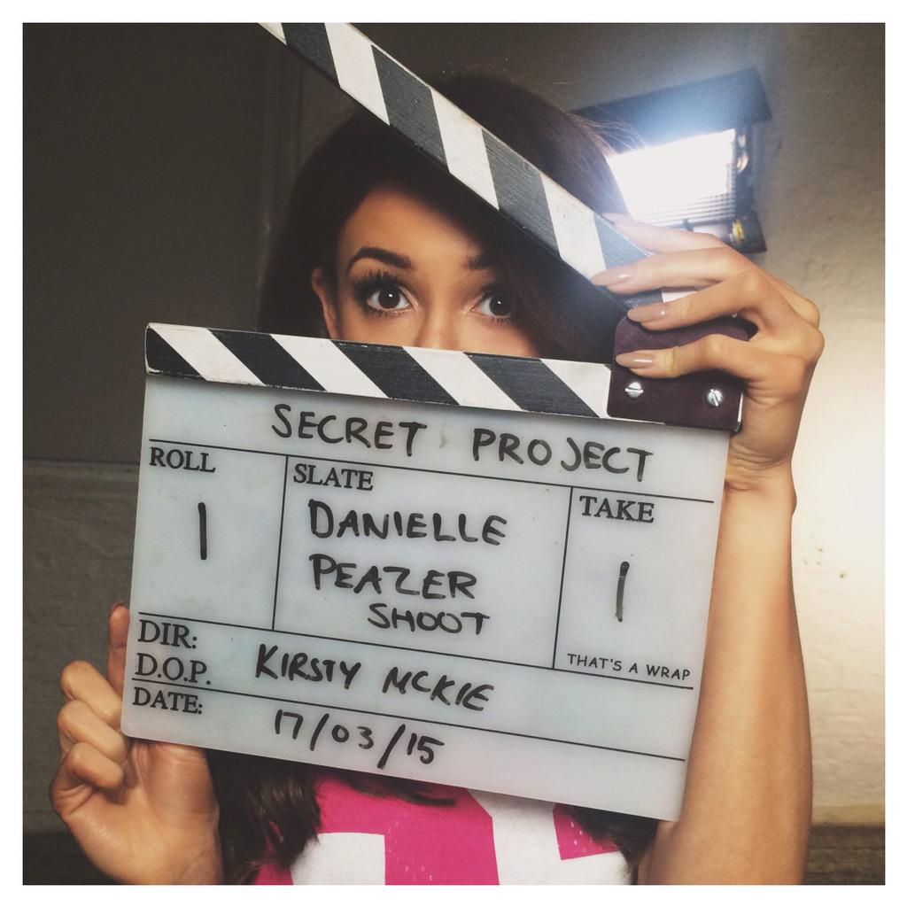 DaniellePeazer's tweet photo. Tomorrow at midday, the #supersecretproject won't be a secret anymore 😁 🎥 RT for some 'behind the scenes' goodness 👍 http://t.co/cp2H5rP5T3