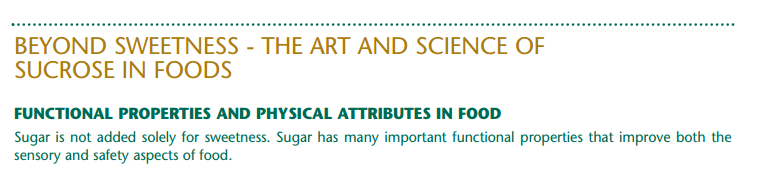CdnSugarNutr's tweet image. Beyond Sweetness:The Art &amp;amp; Science of Sucrose in Food #sugar #functionalproperties #foodsafety sugar.ca/SUGAR/media/Su…