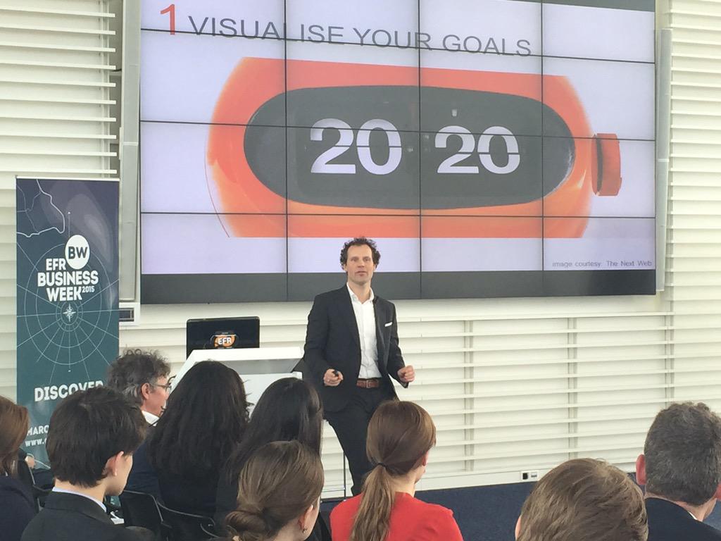 larssorensen's tweet image. "Visualise your goals.." 1 of 10 lessons @KlaasWeima @EFRBusinessWeek