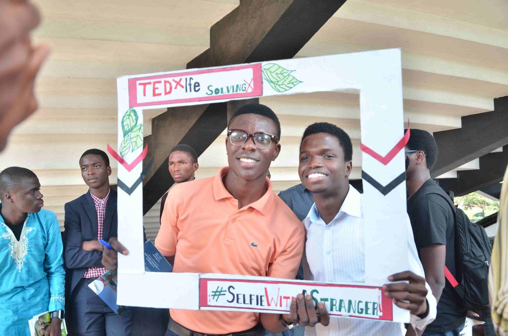 TEDxIfe's tweet photo. @TEDxColumbiaSC here's one of ours.
#selfiewithastranger
#TEDxIfe 
# SolvingX http://t.co/z1T0pSPRAM