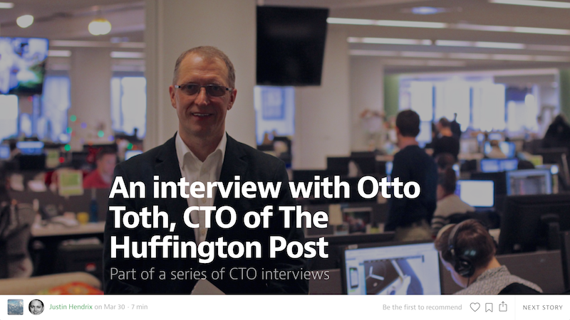 nycmedialab's tweet photo. HuffPo's CTO @Otto_T speaks w/ @justinhendrix about #machinelearning &amp; "the final human touch" http://t.co/8mmUVBxYwd http://t.co/VNyvclPHfA