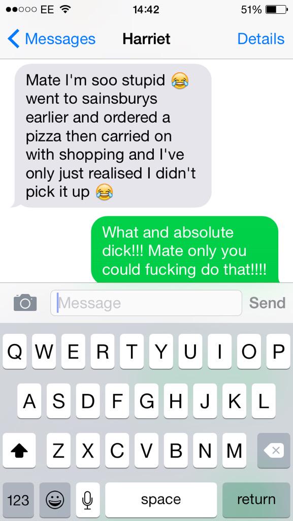 JemmaBeverley's tweet photo. What an absolute dickhead!!! Someone's gotta love this girl!!! @Harriet013 http://t.co/xFEdLYtZ8V