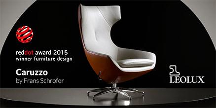 Caruzzo, de relaxfauteuil van #Leolux, bekroond met een #RedDotAward 2015 voor productdesign. leolux.nl/actueel/caruzz…