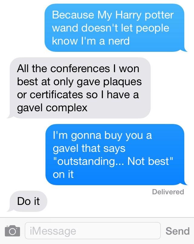 MUNGirlProblems's tweet photo. #MUNgirls is a "Gavel Complex" a new disorder sweeping the #MUNworld? http://t.co/lnKdeF2eUI