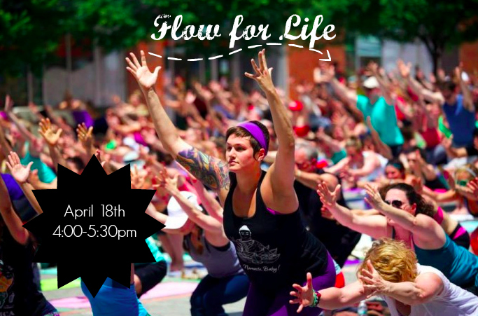 bystudios's tweet photo. Flow for Life Fundraising class to benefit AFSP w/ Morgan! 4/18 at 4pm. Save the date! http://t.co/h6OdFx6pQu http://t.co/QyMbqEtwak