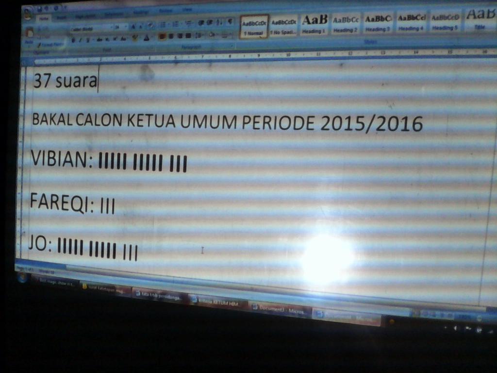 Himasepta's tweet photo. Calon ketua umum dinyatakan sah... http://t.co/JgiMl3FDJt