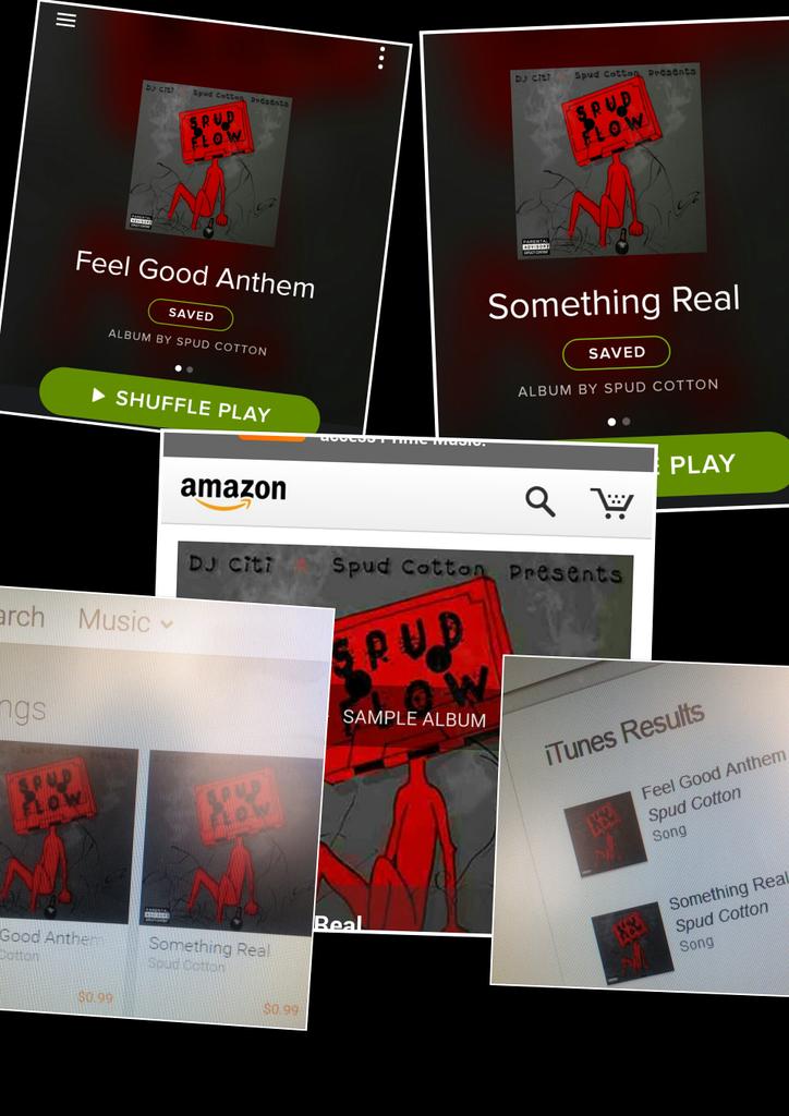 SpudFeelGood's tweet photo. " Something Real " &amp; " Feel Good Anthem "  via #iTunes #Amazon #Tidal #GooglePlay #YoutubeMusicKey #Deezer #Spotify http://t.co/9yyTVgfQdV