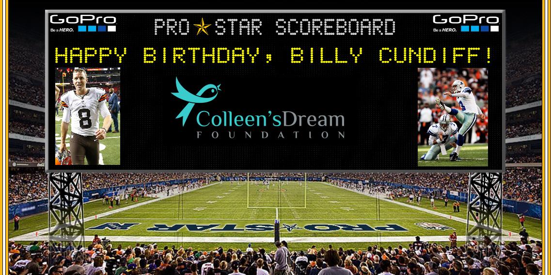 Happy Birthday to Great kicker & the work he and his wife do w foundation is amazing! 
