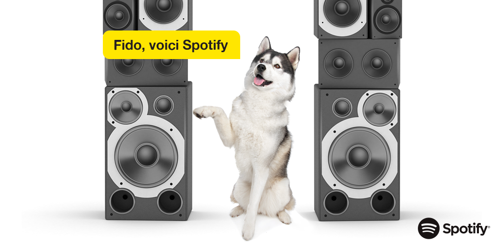 Ns ns sommes associés à <a href="/Spotify/">Spotify</a> pour vs fournir toute la musique dont vs avez besoin. + détails à venir #Fidomobile