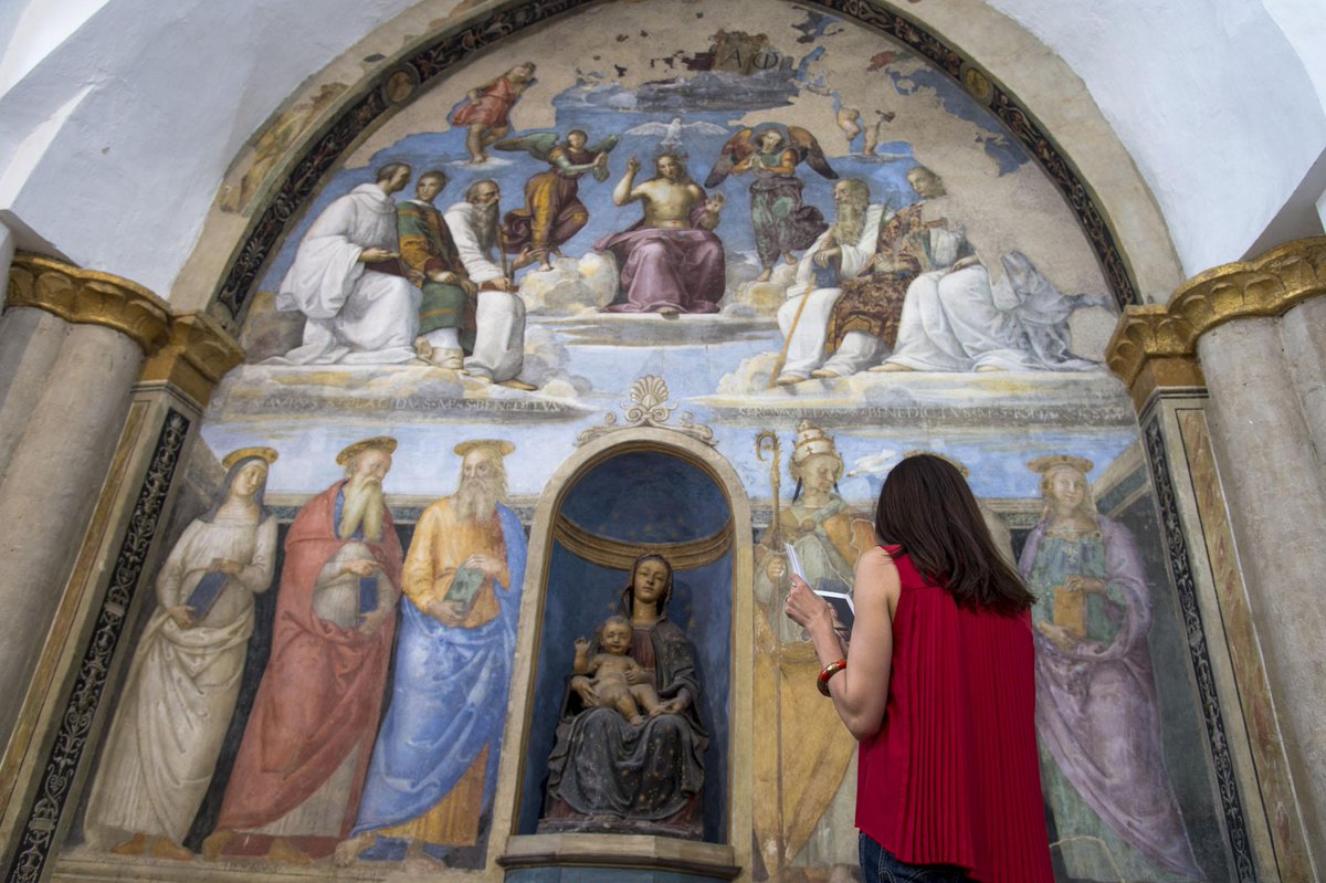 Nella splendida cappella di San Severo l'unico affresco di #Raffaello rimasto a #Perugia. Info bit.ly/sansevero_pg
