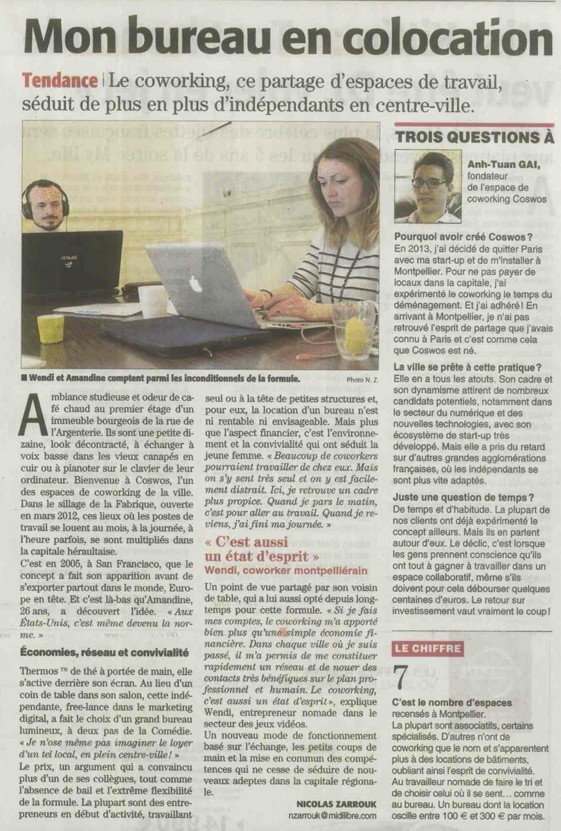 anhtuangai's tweet photo. Coswos dans le Midi Libre! Dans la rubrique tendance !? Ah oui... @sheis_morning @amandineorriols est au 1er plan ;) http://t.co/63GW2qvRPg