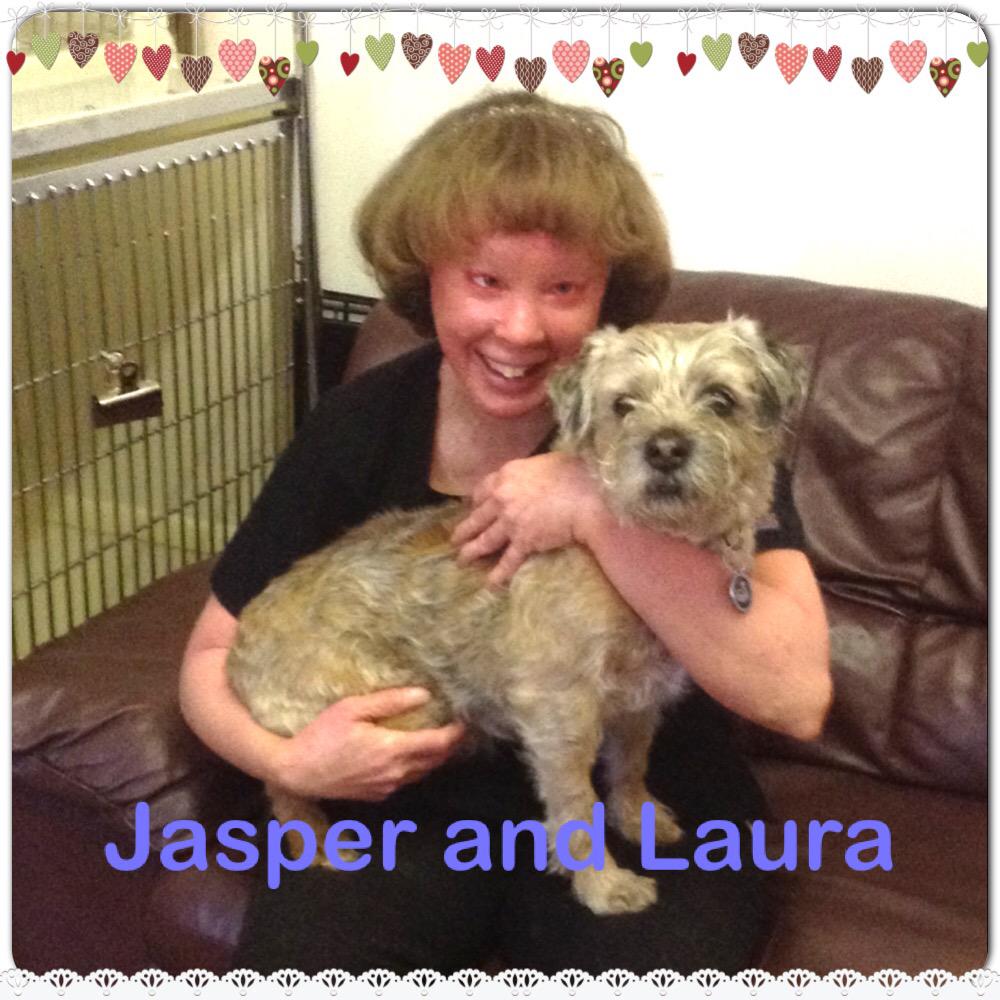 HandRvets's tweet photo. Nurse Laura and her dog jasper after his dental #dog #Vets #veterinaryNurse http://t.co/PJCKPnjnrx