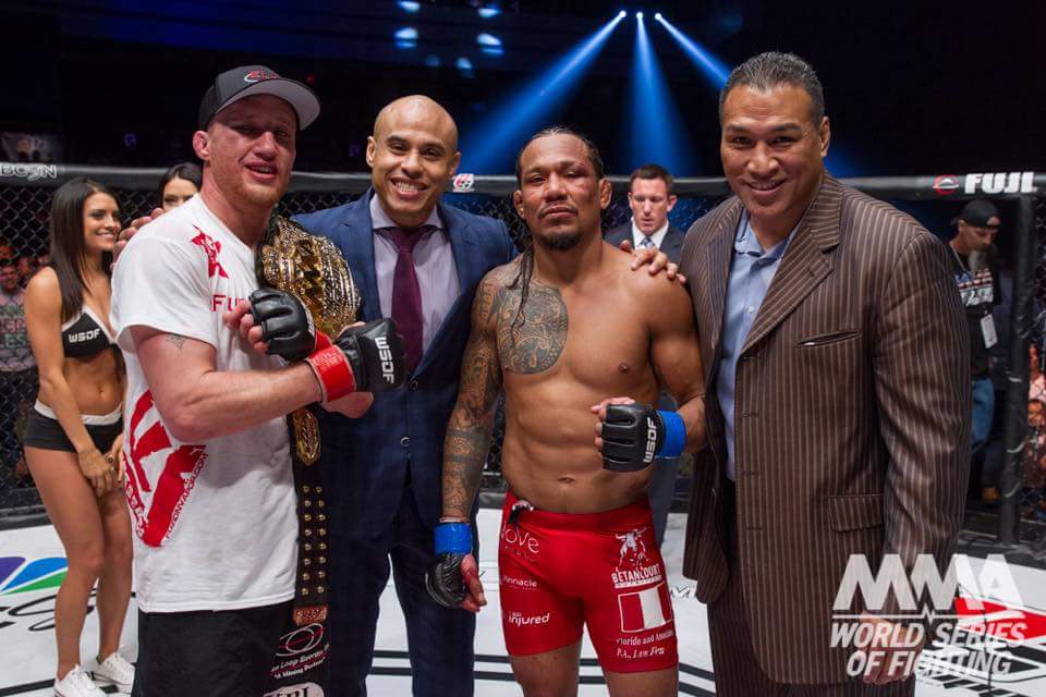 Great photo from #WSOF19. @MMAWorldSeries @Justin_Gaethje @luisbaboon #MMA #LoveThisSport