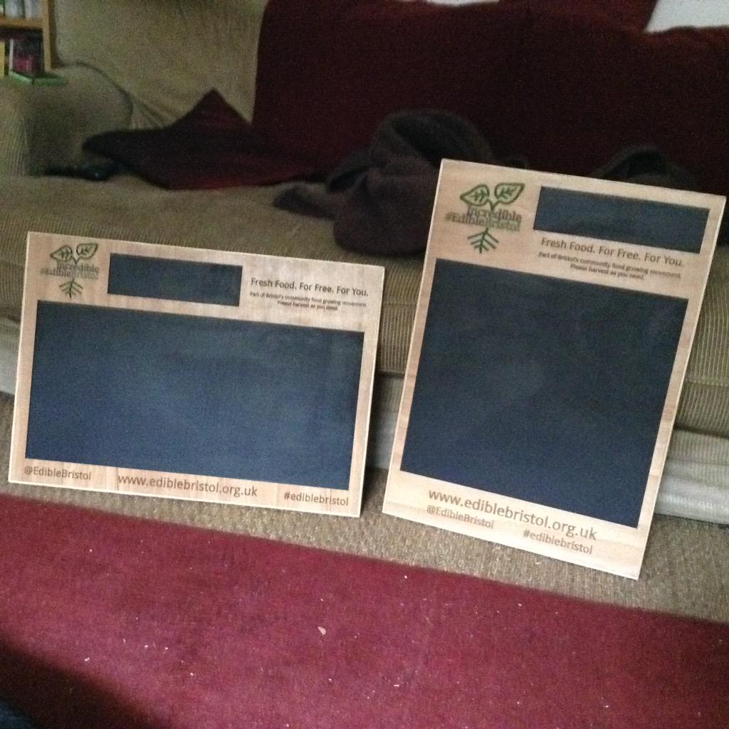 Soon all our beds and gardens will have these!!
Info boards telling what's growing, when to harvest and more......